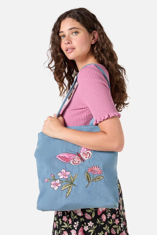 Butterfly Embroidered Bag