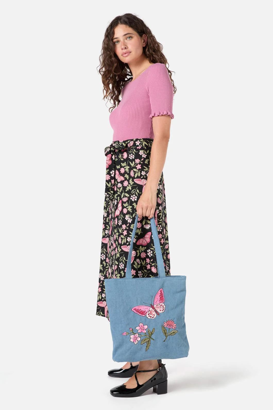 Butterfly Embroidered Bag